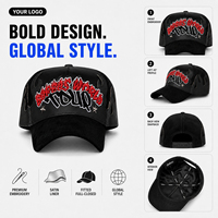 Topi Snapback Hip Hop Bordir 3D Custom Logo Kulit PU Berubah Warna, Pinggiran Melengkung, Streetwear, Baseball Cap Grosir OEM ODM
