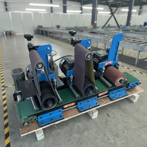 Machine automatique de polissage de surface pour tôles industrielles en aluminium de 100 mm et plaques d'acier, avec fonction d'ébavurage - Product Image 1