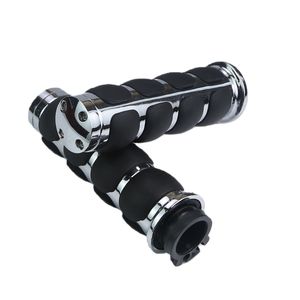 มือจับแฮนด์มอเตอร์ไซค์คุณภาพสูง ขนาด 1 นิ้ว 25 มม. ชุบโครเมียม กันลื่น สำหรับ Harley Davidson, Suzuki, Yamaha, Kawasaki, Sasaki - Product Image 5