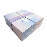 Boîte cadeau en carton de luxe |   Calendrier de l'Avent Flocon de Neige 24 Jours |   Emballage de style livre avec couvercles à rabat quotidiens