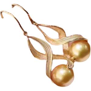 Boucles d'oreilles en argent S925 avec perles de 8 à 11 mm, clous d'oreille flexibles à trou complet avec perles, accessoires pour nail art - Product Image 4