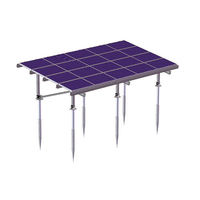 Estructura de Montaje en Suelo para Paneles Solares, Preensamblada, Galvanizada, en Oferta