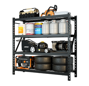 Estantes de almacén de servicio pesado 77x24x72 pulgadas Estante de almacenamiento de exhibición Estante de acero Sistema de estantería industrial - Product Image 3