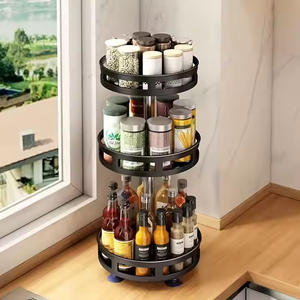 <span class=keywords><strong>Étagère</strong></span> <span class=keywords><strong>murale</strong></span> multifonction en acier rotative à 360 degrés pour <span class=keywords><strong>cuisine</strong></span>, support <span class=keywords><strong>de</strong></span> rangement pour outils <span class=keywords><strong>de</strong></span> nettoyage, durable - Product Image 5