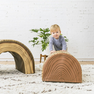 Children's EVA Sponge Climbing Toy Arch Log Shape Indoor Play Structure Unisex <b>Physical</b> Exercise Set - Product Image 3