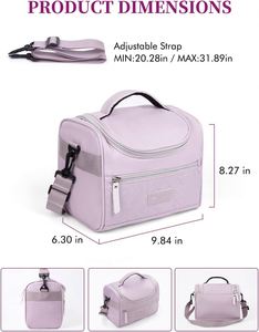 Boîte à lunch isotherme pliable pour enfants d'école, sac à lunch pour enfants avec motif cool, poche avant et sangle - Product Image 2