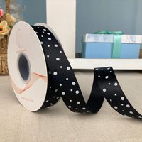 Venta al por mayor de cinta de satén, logotipo impreso floral personalizado, cinta de poliéster del fabricante chino, envoltura del Día de San Valentín, flores de regalo