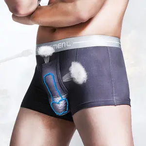 Ingrosso logo Personalizzato Biancheria intima da uomo con pallottole separate da uomo elasticizzato mutandine sexy boxer