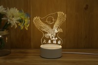 Bases de lampe led rgb pour 3d led veilleuse acrylique 3d base de lumière acrylique led veilleuse pour enfants
