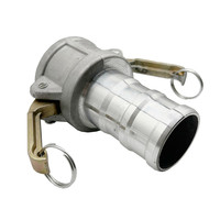 Raccord rapide à camlock poli en métal/plastique pour applications de tuyauterie en pouces