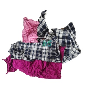 100% trapos de limpieza de algodón reciclado Paquete de limpieza industrial de residuos textiles de punto mixto reutilizados para un reciclaje eficiente - Product Image 2