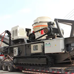 60-200tph xây dựng di động chất thải granit Máy nghiền bánh xích di động hình nón nghiền và sàng lọc máy móc KHAI THÁC MỎ - Product Image 4