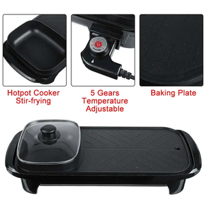 Mosle MagiCook Modern <b>Electric</b> Outdoor <b>BBQ</b> Grill With Hot Plate and Automatic Heater - Product Image 5