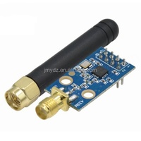 Module sans fil CC1101 433M pour transmission et réception de données avec antenne SMA à gain accru et antenne à tige en caoutchouc
