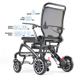 CareMoving, silla de ruedas eléctrica Plegable ligera de fibra de carbono completa, sillas de ruedas eléctricas motorizadas para personas mayores - Product Image 2