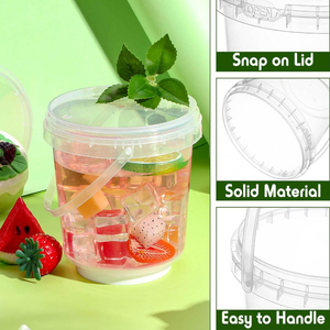 Toptan 5 galon/gal 10 18 20l ağır büyük boy 20 litre plastik kova kova kapaklı - Product Image 6