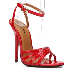 Sandales à talons hauts extra-larges taille 37-48, 13 cm, dessus en PU, semelle en caoutchouc, sangle à boucle, légères. <span class=keywords><strong>Pour</strong></span> hommes et femmes. Nouvelle Usine de Style - Product Image 2