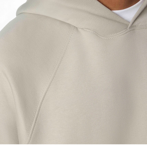 Sweat à capuche en molleton français pour homme de haute qualité, 340 g/m², coton épais, super doux, sans cordon de serrage (3) - Product Image 3