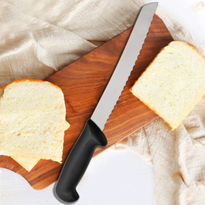 Sierra dentada profesional de acero inoxidable, cuchillo para pan, rebanador de pan, jamón, 8 pulgadas - Product Image 5