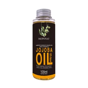 Mopoyat dầu jojoba 100% tự nhiên bổ sung độ ẩm làn da mịn màng cải thiện mụn đầu đen và mụn đầu trắng chà xát nó ra để xem 100ml