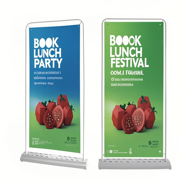 Foldable Plastic Door Shape Display Easy Storage & Transport 80x180cm Banner Stand