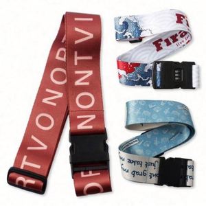 Custom Travel Plastic <b>Strap</b> Insert Sublimation <b>Luggage</b> Baggage Belt with Number Lock Special Bag Parts & Accessories - Product Image 2