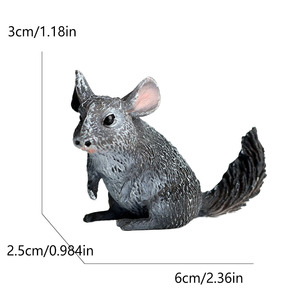 Modè<span class=keywords><strong>le</strong></span> d'animal en PVC massif pour simulation transfrontalière, décoration <span class=keywords><strong>de</strong></span> table <span class=keywords><strong>de</strong></span> sable et <span class=keywords><strong>de</strong></span> gâteau, souris, marmotte, jeu éducatif cognitif pour l'éveil <span class=keywords><strong>de</strong></span> la maternité - Product Image 3