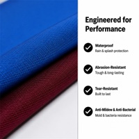 Tissu Oxford 100% nylon enduit PU, imperméable et durable, 1680Dx1680D, pour bacs de rangement, paniers à linge et canapés gonflables