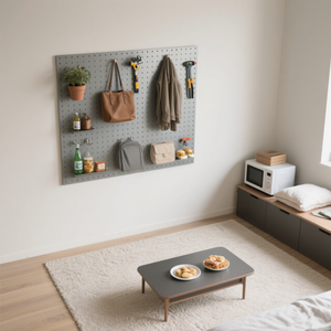Tablero grueso de metal de 1,0mm para pared, organiza tus bolsas de ropa, zapatos, herramientas, macetas, bebidas, alimentos, hornos de microondas, ropa de cama - Product Image 3