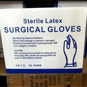 <span class=keywords><strong>Gants</strong></span> <span class=keywords><strong>chirurgicaux</strong></span> jetables pour l'exportation, sans poudre, <span class=keywords><strong>stériles</strong></span>, <span class=keywords><strong>en</strong></span> <span class=keywords><strong>latex</strong></span>, classe I - Product Image 3