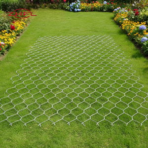 Rouleau de treillis métallique hexagonal tissé pour gabions, galvanisé et revêtu de PVC, pliable pour la construction et la protection - Product Image 4