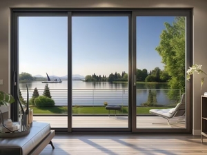 Cửa sổ kính trượt hai lớp hiệu suất cao thiết kế hiện đại khung hợp kim nhôm xoay phong cách mở hệ thống cầu gãy - Product Image 6