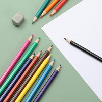 Ensemble de crayons de couleur à mine souple Bview Art, 48 couleurs, forme hexagonale, emballage en seau vert, pour dessin, croquis et travaux manuels