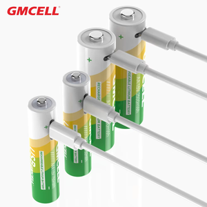 Batteria Ricaricabile Piccola Litio Li-ion Lipo 2500mAh 1.5V AA AAA <span class=keywords><strong>con</strong></span> <span class=keywords><strong>Caricatore</strong></span> USB-C Ricarica Tipo USB-C - Product Image 2