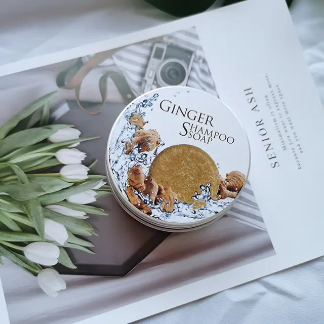 Xà Phòng Rửa Tay Chống Rụng Tóc Và Làm Sạch Handmade Shouwu Ginger Shampoo Bar