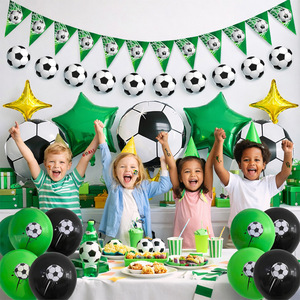 Decoración <span class=keywords><strong>para</strong></span> Fiesta de <span class=keywords><strong>Cumpleaños</strong></span> <span class=keywords><strong>con</strong></span> Temática de Fútbol, Juego de 23 <span class=keywords><strong>Banderines</strong></span> <span class=keywords><strong>con</strong></span> Guirnalda <span class=keywords><strong>para</strong></span> Fiestas Deportivas, Decoración <span class=keywords><strong>para</strong></span> Día de Partido - Product Image 4