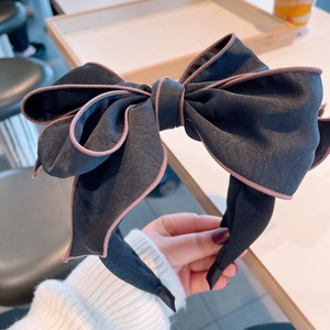 Accessoires de cheveux de mode coréenne, début du printemps, bandeau pour femmes, nouveau motif imprimé, nœud simple, <span class=keywords><strong>coiffure</strong></span>, cadeau fait main pour femmes - Product Image 6