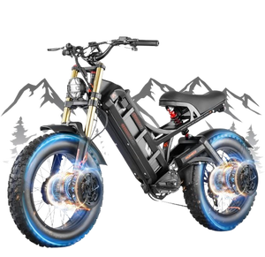 Bicicleta eléctrica Eahora Step-Thru con neumáticos gruesos, bicicleta eléctrica versátil para adultos, bicicleta eléctrica con neumáticos anchos de 20 pulgadas. - Product Image 1