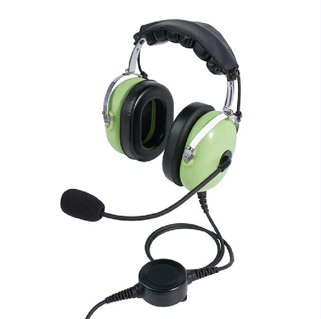 IPX-5 Waterproof Aviation Headset AG-11 High Noise Cancelling Industrial Headsets U229 Connectors with Adjustable Boom Mic