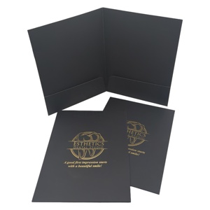 Tùy chỉnh A4 A5 thư mục trình bày với lá vàng Logo thư mục tập tin với nắp in ấn thư mục - Product Image 3