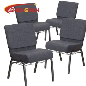 Wholesale Purple Blue Color Used Comfortable Priest Chairs For Church Cheap Interlocking Red Church Chairs