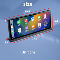 Kamera dasbor 4k baru 11.3 inci dengan CarPlay nirkabel Android Audio Mobil dvr kamera perekam Video monitor mobil kotak hitam