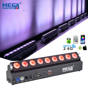 Populaire intérieur 9 pièces 18W 6-en-1 RGBAW + UV LED batterie sans fil PAR lumière pour les lumières de fête de mariage - Product Image 5