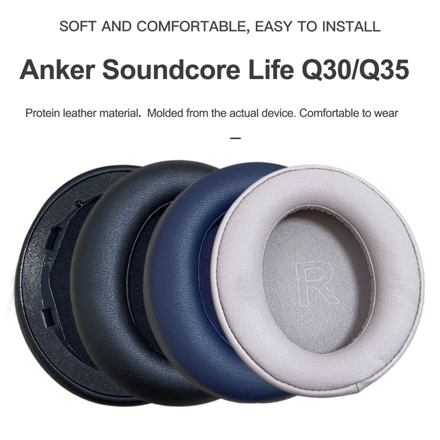 Headphones Replacement Ear Pads for Anker Soundcore Life Q30 Q35 BT Headphones Comfortable Cover Cushions Headband Accessory