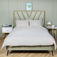 Ensemble de taies d'oreiller en coton de bambou bonne qualité Taies d'oreiller respirantes et douces Ensembles de literie de taille personnalisée pour la chambre à coucher