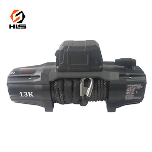 กว้านไฟฟ้าสำหรับรถยนต์ 13500 ปอนด์ 24 โวลต์ 12 โวลต์ เชือกสังเคราะห์ ติดตั้งบนรถยนต์ สำหรับงานออฟโรด ช่วยเหลือตัวเอง ดัดแปลงสำหรับลากจูง - Product Image 5