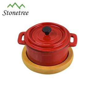 Nueva <span class=keywords><strong>Mini</strong></span> Cocotte de Hierro Fundido Esmaltado Antiadherente para Cocina, Colorida - Product Image 1