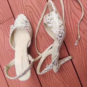 Moda nuovo marchio Evkoodance tacco sottile 9.0cm pelle belle <span class=keywords><strong>comode</strong></span> donne Salsa Tango Latin Jazz <span class=keywords><strong>scarpe</strong></span> da ballo - Product Image 3