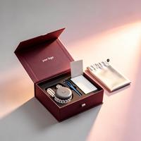Boîte de présentation professionnelle pour gouttières orthodontiques, pliable, en carton rigide, avec couvercle magnétique, personnalisable pour les laboratoires dentaires