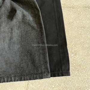 Jeans Baggy Homme Coupe Droite en Denim Lourd de Haute Qualité – Jean Large Taille Mi-Haute en Denim Selvedge - Product Image 4